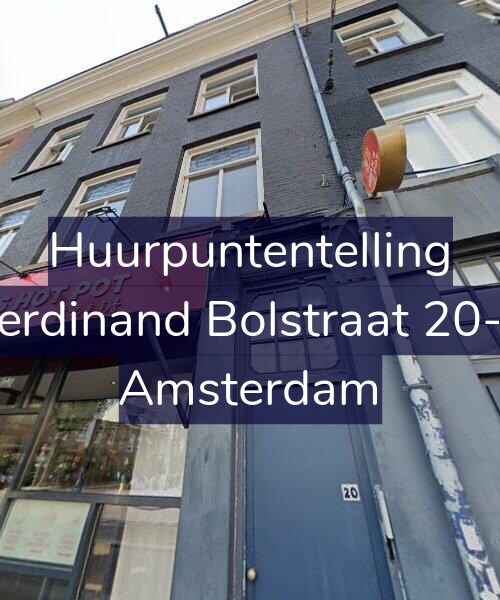 Foto gevel Huurpuntentelling voor Ferdinand Bolstraat 20-3, Amsterdam