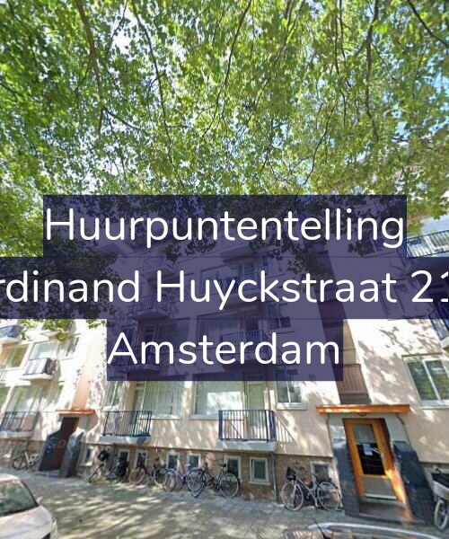 Foto gevel Huurpuntentelling voor Ferdinand Huyckstraat 21-1, Amsterdam