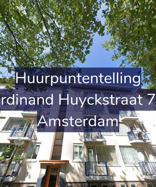 Foto gevel Huurpuntentelling voor Ferdinand Huyckstraat 7-2, Amsterdam