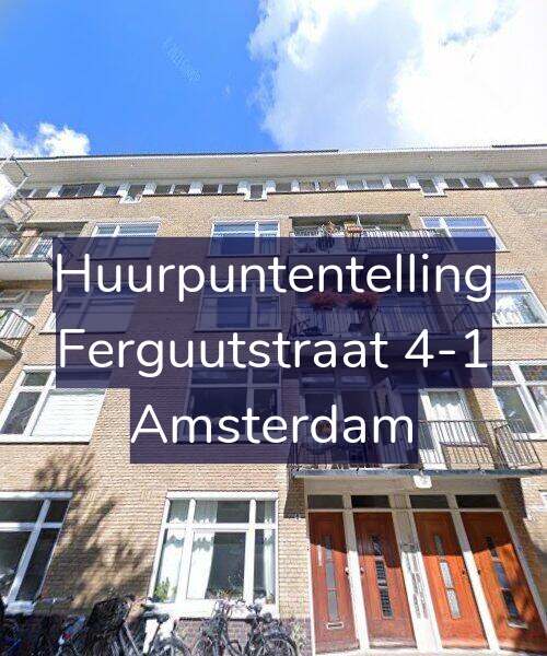 Foto gevel Huurpuntentelling voor Ferguutstraat 4-1, Amsterdam
