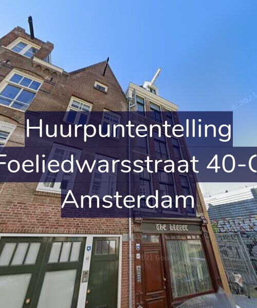 Foto gevel Huurpuntentelling voor Foeliedwarsstraat 40-C, Amsterdam