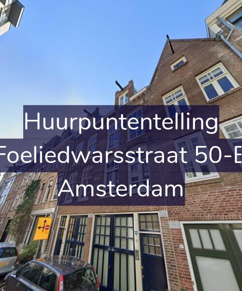 Foto gevel Huurpuntentelling voor Foeliedwarsstraat 50-B, Amsterdam