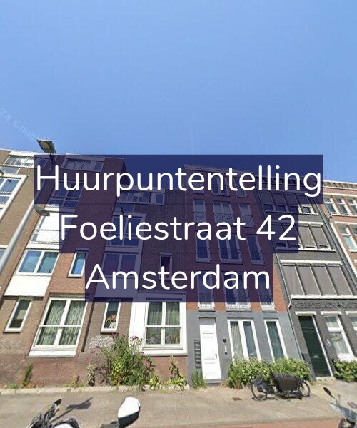 Foto gevel Huurpuntentelling voor Foeliestraat 42, Amsterdam