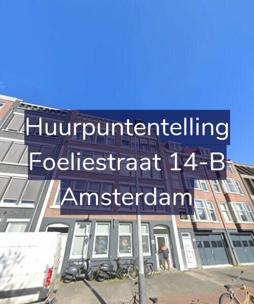 Foto gevel Huurpuntentelling voor Foeliestraat 14-B, Amsterdam