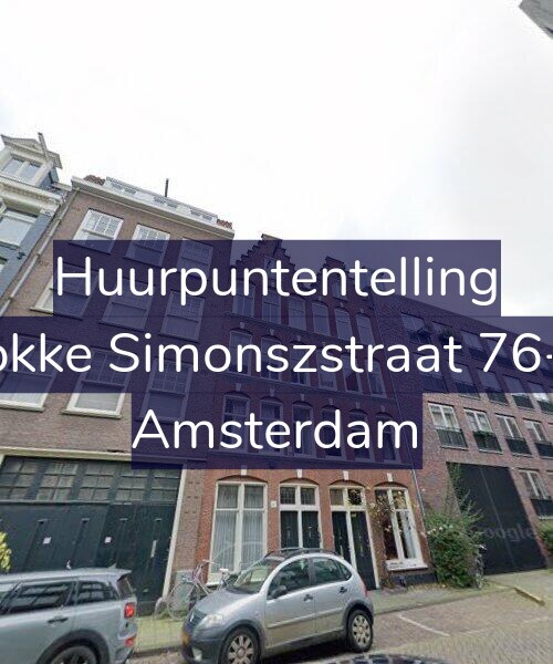 Foto gevel Huurpuntentelling voor Fokke Simonszstraat 76-A, Amsterdam
