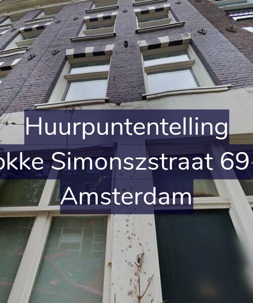 Foto gevel Huurpuntentelling voor Fokke Simonszstraat 69-2, Amsterdam