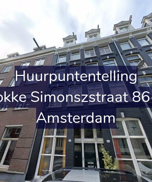 Foto gevel Huurpuntentelling voor Fokke Simonszstraat 86-1, Amsterdam