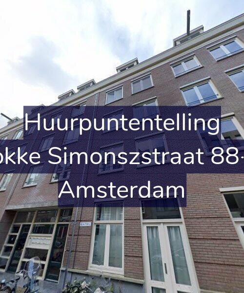 Foto gevel Huurpuntentelling voor Fokke Simonszstraat 88-A, Amsterdam