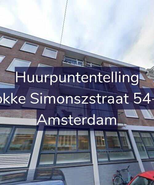 Foto gevel Huurpuntentelling voor Fokke Simonszstraat 54-A, Amsterdam