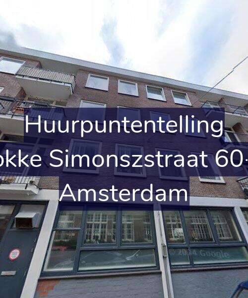 Foto gevel Huurpuntentelling voor Fokke Simonszstraat 60-B, Amsterdam