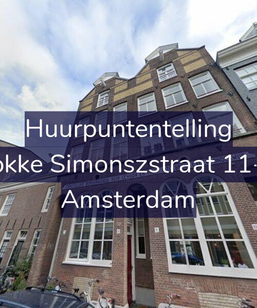 Foto gevel Huurpuntentelling voor Fokke Simonszstraat 11-A, Amsterdam
