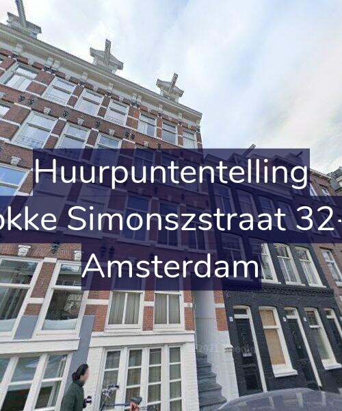 Foto gevel Huurpuntentelling voor Fokke Simonszstraat 32-A, Amsterdam