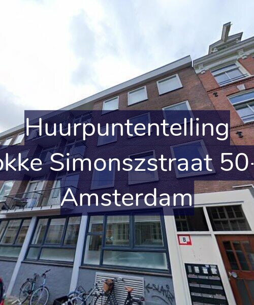 Foto gevel Huurpuntentelling voor Fokke Simonszstraat 50-A, Amsterdam