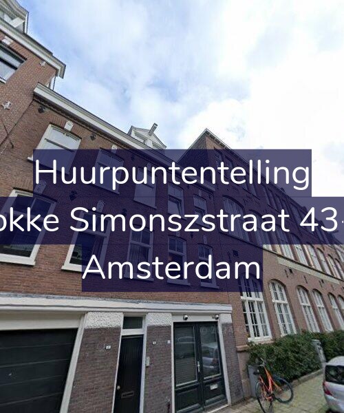 Foto gevel Huurpuntentelling voor Fokke Simonszstraat 43-1, Amsterdam