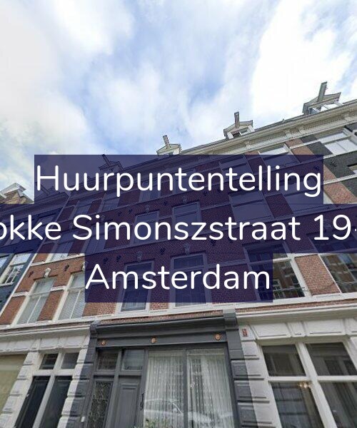 Foto gevel Huurpuntentelling voor Fokke Simonszstraat 19-2, Amsterdam