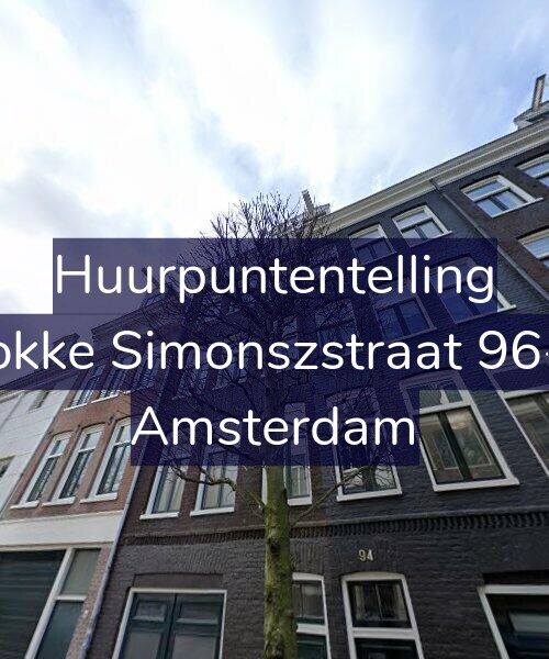 Foto gevel Huurpuntentelling voor Fokke Simonszstraat 96-2, Amsterdam
