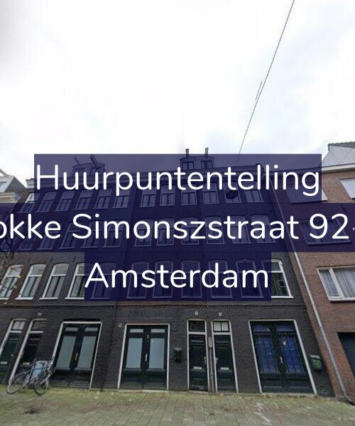 Foto gevel Huurpuntentelling voor Fokke Simonszstraat 92-1, Amsterdam