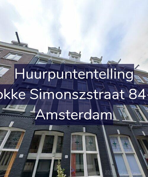 Foto gevel Huurpuntentelling voor Fokke Simonszstraat 84-2, Amsterdam
