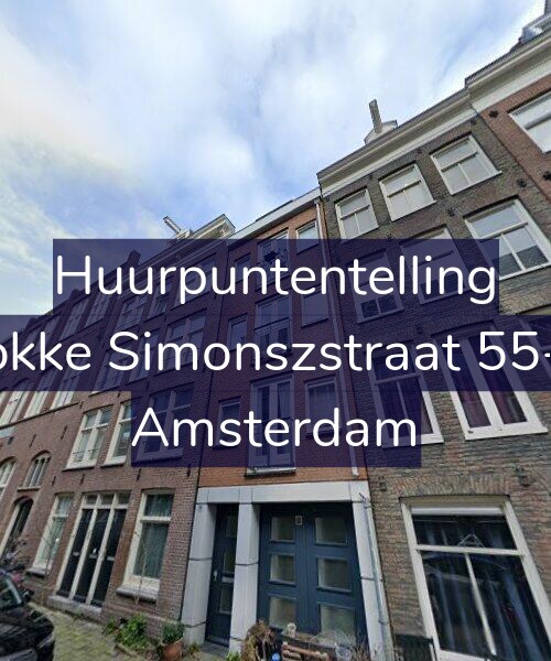 Foto gevel Huurpuntentelling voor Fokke Simonszstraat 55-A, Amsterdam
