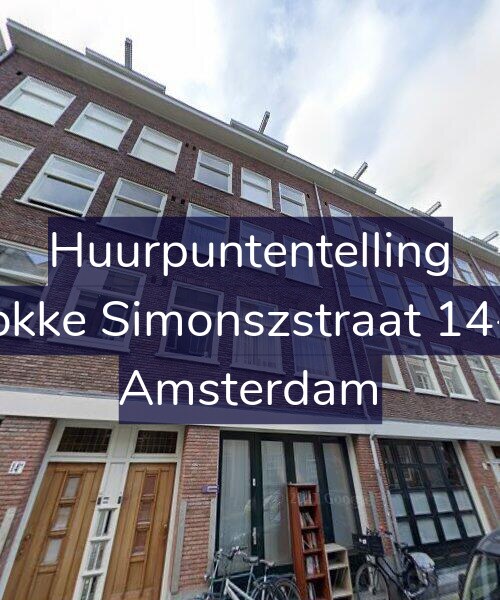 Foto gevel Huurpuntentelling voor Fokke Simonszstraat 14-1, Amsterdam