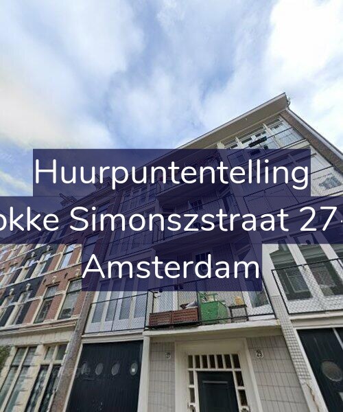 Foto gevel Huurpuntentelling voor Fokke Simonszstraat 27-3, Amsterdam