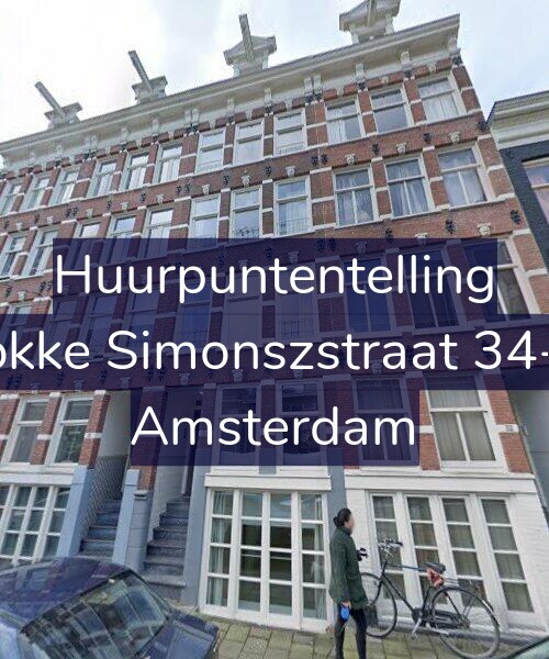 Foto gevel Huurpuntentelling voor Fokke Simonszstraat 34-H, Amsterdam