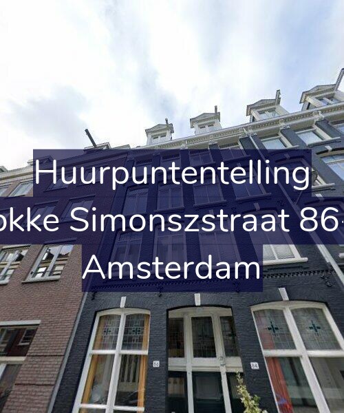 Foto gevel Huurpuntentelling voor Fokke Simonszstraat 86-2, Amsterdam
