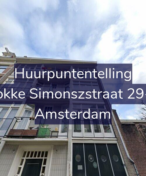 Foto gevel Huurpuntentelling voor Fokke Simonszstraat 29-2, Amsterdam