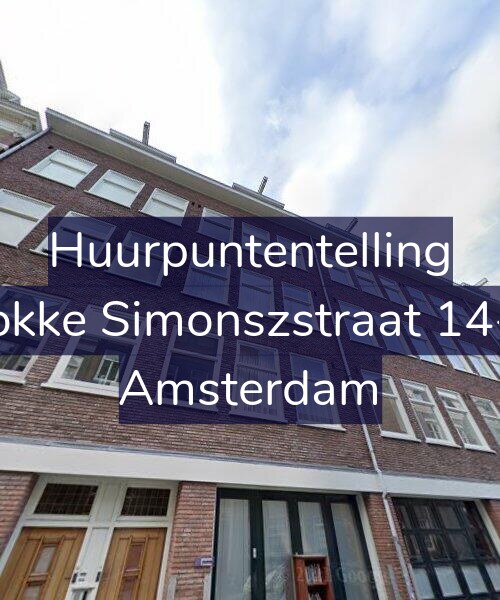 Foto gevel Huurpuntentelling voor Fokke Simonszstraat 14-2, Amsterdam