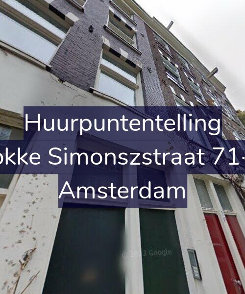 Foto gevel Huurpuntentelling voor Fokke Simonszstraat 71-A, Amsterdam