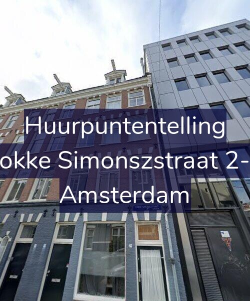 Foto gevel Huurpuntentelling voor Fokke Simonszstraat 2-1, Amsterdam