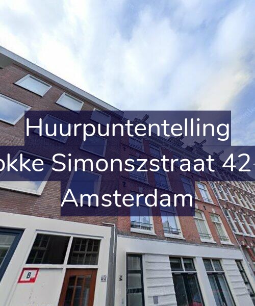 Foto gevel Huurpuntentelling voor Fokke Simonszstraat 42-2, Amsterdam