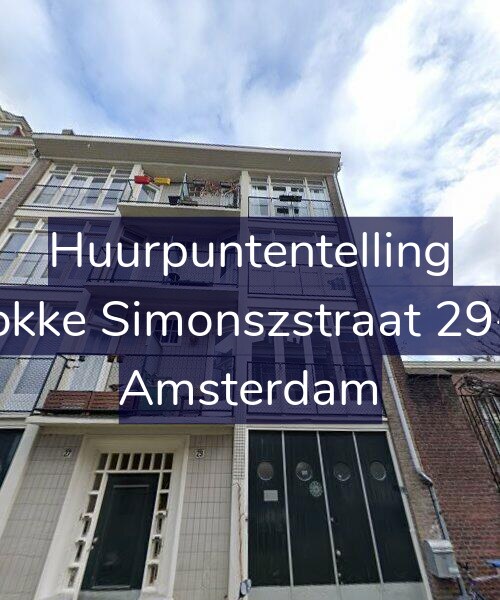 Foto gevel Huurpuntentelling voor Fokke Simonszstraat 29-1, Amsterdam