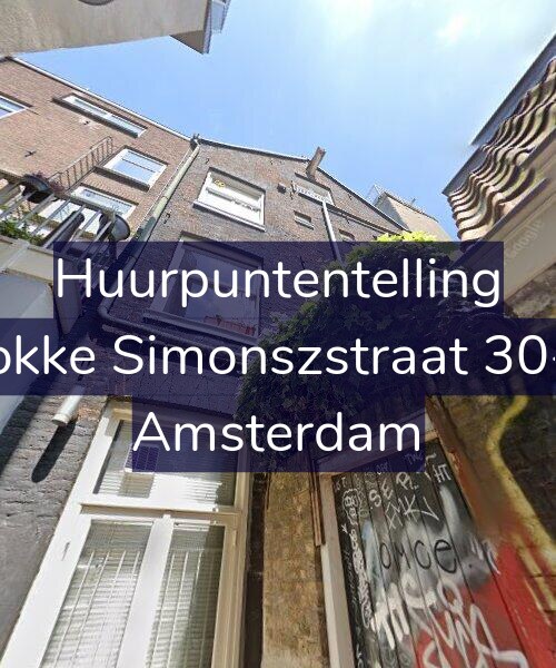Foto gevel Huurpuntentelling voor Fokke Simonszstraat 30-2, Amsterdam