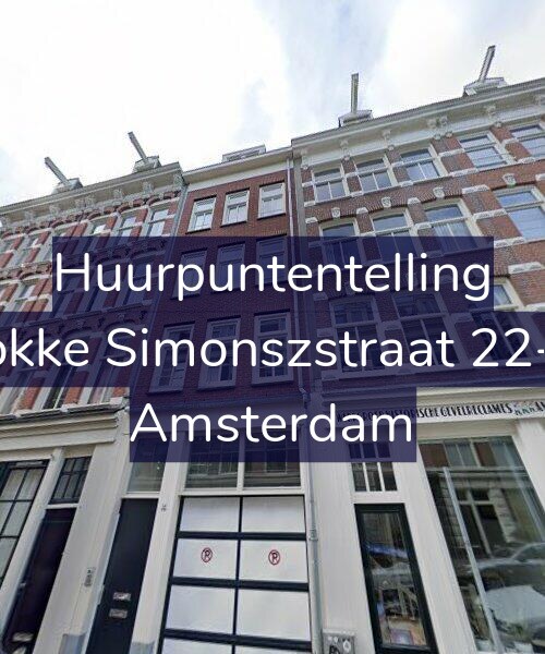 Foto gevel Huurpuntentelling voor Fokke Simonszstraat 22-D, Amsterdam