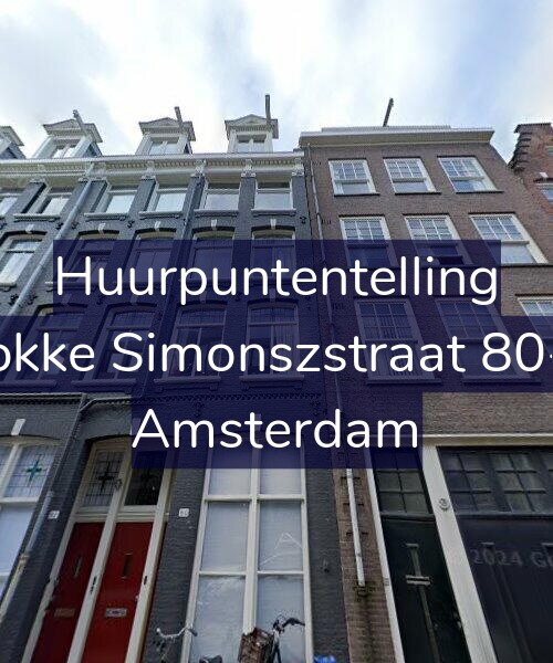 Foto gevel Huurpuntentelling voor Fokke Simonszstraat 80-1, Amsterdam