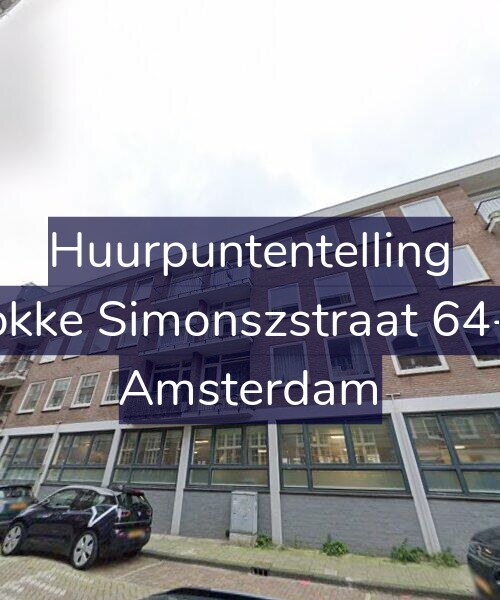 Foto gevel Huurpuntentelling voor Fokke Simonszstraat 64-A, Amsterdam
