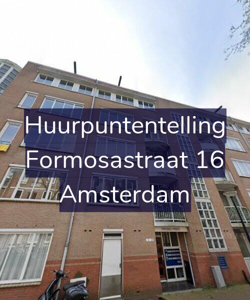 Foto gevel Huurpuntentelling voor Formosastraat 16, Amsterdam