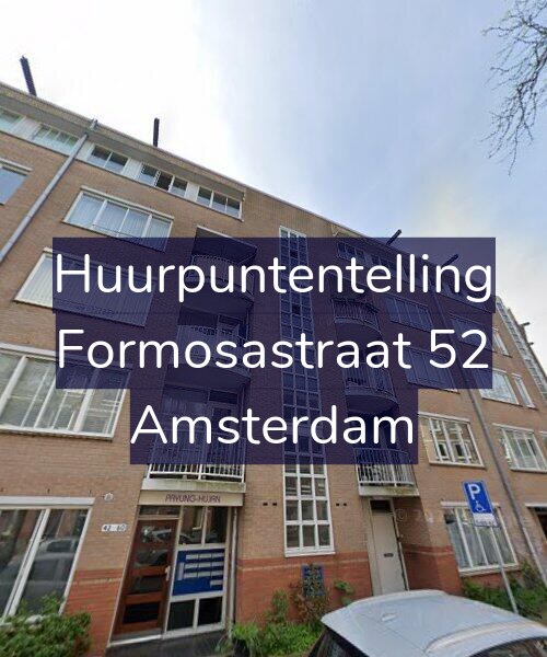 Foto gevel Huurpuntentelling voor Formosastraat 52, Amsterdam