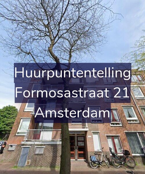 Foto gevel Huurpuntentelling voor Formosastraat 21, Amsterdam