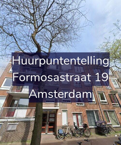 Foto gevel Huurpuntentelling voor Formosastraat 19, Amsterdam