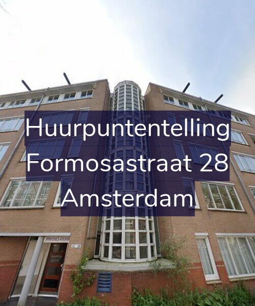 Foto gevel Huurpuntentelling voor Formosastraat 28, Amsterdam