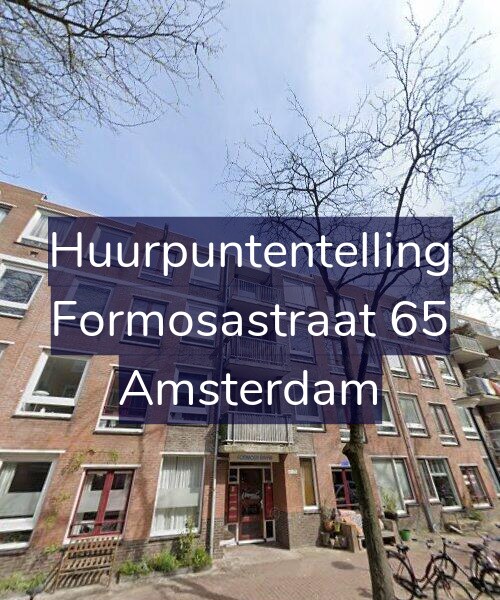 Foto gevel Huurpuntentelling voor Formosastraat 65, Amsterdam