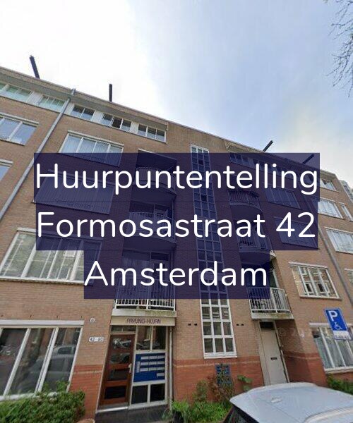 Foto gevel Huurpuntentelling voor Formosastraat 42, Amsterdam