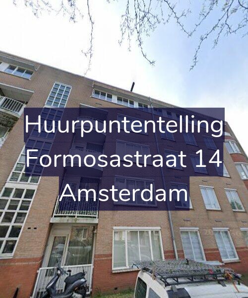 Foto gevel Huurpuntentelling voor Formosastraat 14, Amsterdam