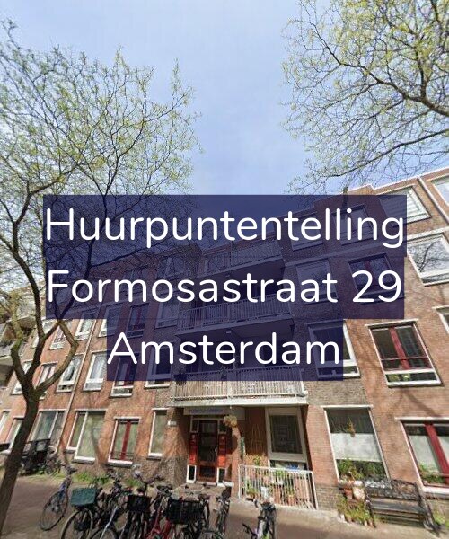 Foto gevel Huurpuntentelling voor Formosastraat 29, Amsterdam