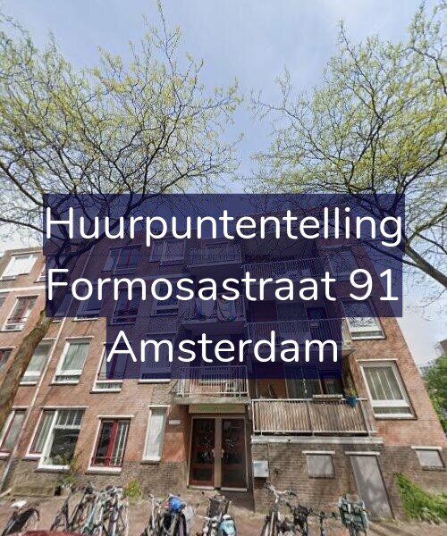 Foto gevel Huurpuntentelling voor Formosastraat 91, Amsterdam