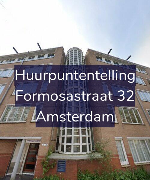 Foto gevel Huurpuntentelling voor Formosastraat 32, Amsterdam