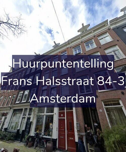 Foto gevel Huurpuntentelling voor Frans Halsstraat 84-3, Amsterdam