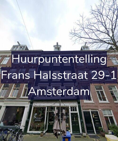 Foto gevel Huurpuntentelling voor Frans Halsstraat 29-1, Amsterdam